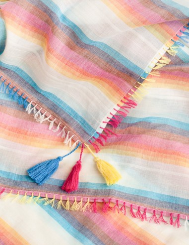 Pareo Cotton Rainbow Closeup