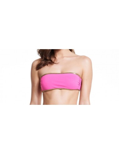 Bikini bandeau Cherry / Pink top - Hampton collection - Swimwear - Tooshie