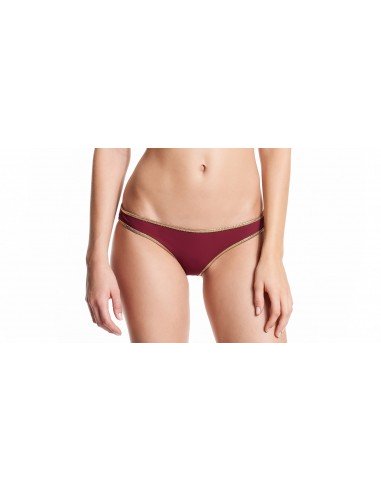 Bikini bandeau Bordeaux Fuxia bottom - Swimwear - Tooshie